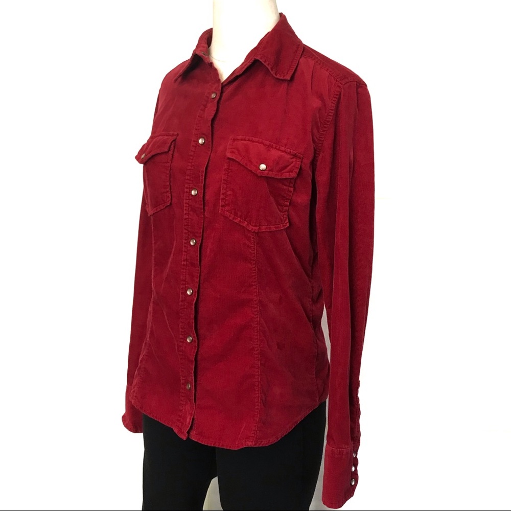 J. Crew Corduroy Long Sleeve Top Sz Small